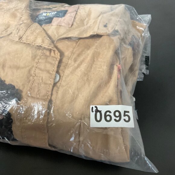 Maeve The Bennet Buttondown Sequin Shirt Tan Size XS - Picture 14 of 14